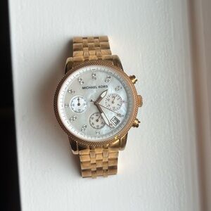 Rose gold Michael Kors watch